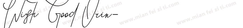 Wish Good Orin字体转换
